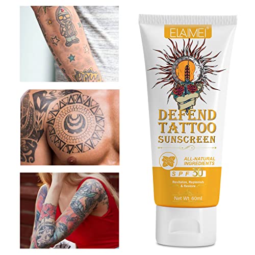 CCKULOOB Premium Tattoo Care Sunscreen, Defend SPF 30+ Sun Protection UVA/UVB Rays Protection - Image 2