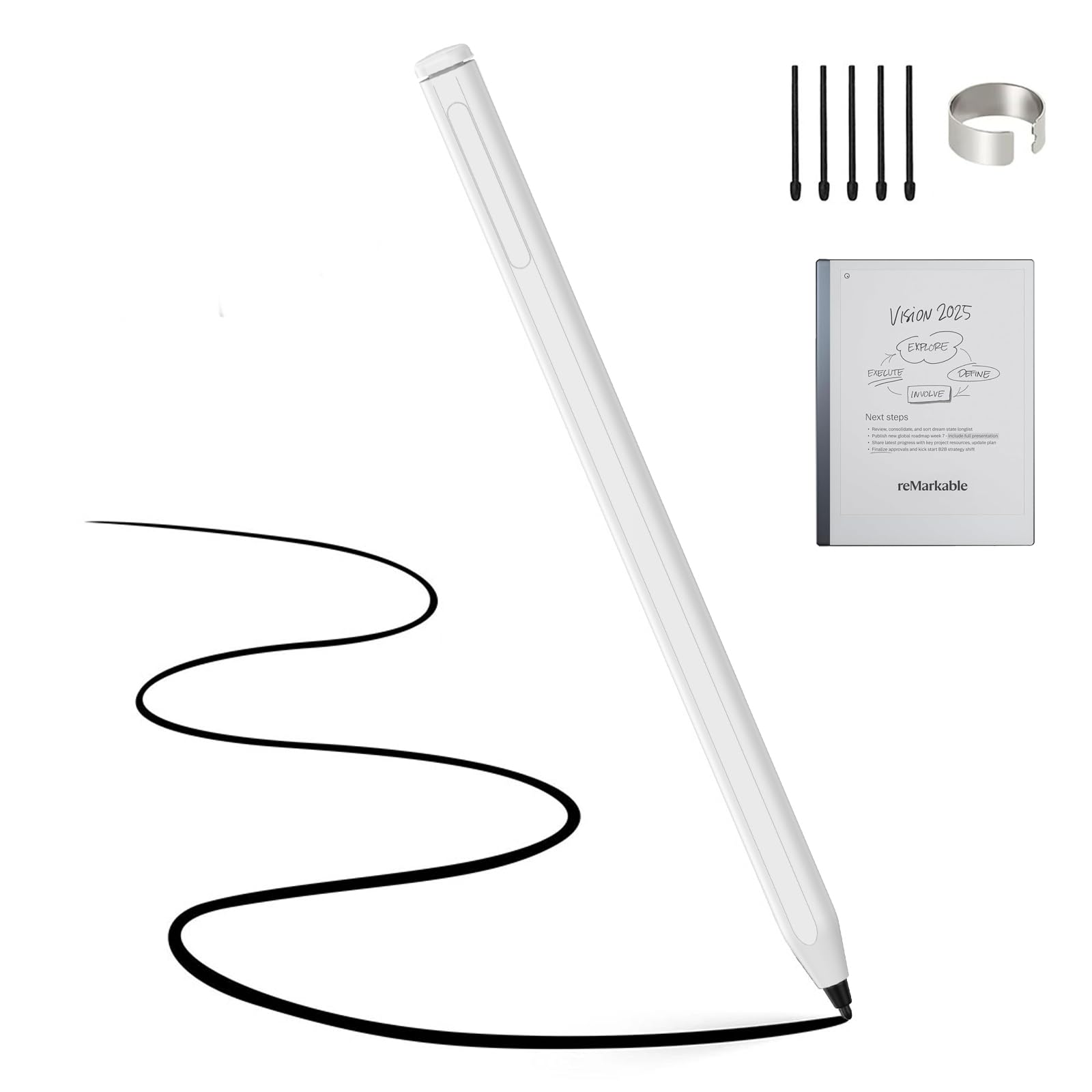 EMR Stylet magnétique pour Remarkable 2/1 et Kindle Scribe/Book