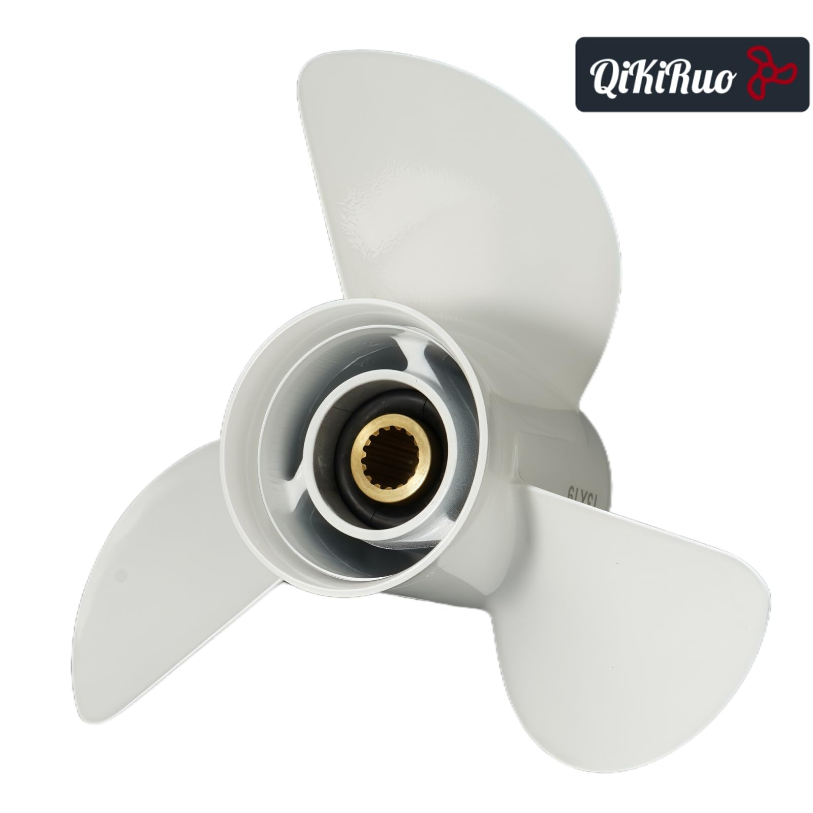 Hélice de moteur de bateau en aluminium 13 1/4 x 17-K pour moteurs hors-bord Yamaha 60HP 70HP 75HP 80HP 85HP 90HP 115HP 130HP, 15 dents, RH