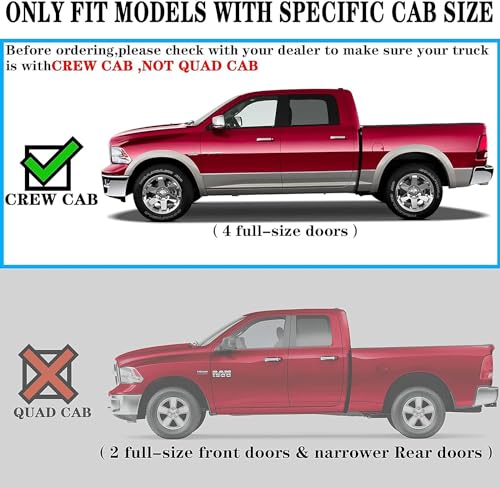 Comnova Autopart 20375H6-SS Comnova 6 Inches Running Boards Compatible With 2009-2018 Dodge Ram 1500 Crew Cab(Including 2019-2024 Classic), 10-24 Ram 2500/3500, Running Boards & Steps thumb #3