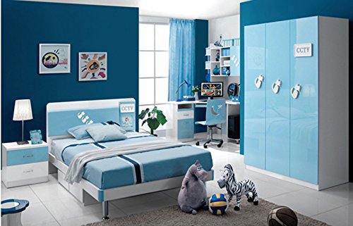 Moyishi Solid Color Gloss Film Vinyl Self Adhesive Counter Top Peel and Stick Wall Decal 24''x79'' (Sky Blue)