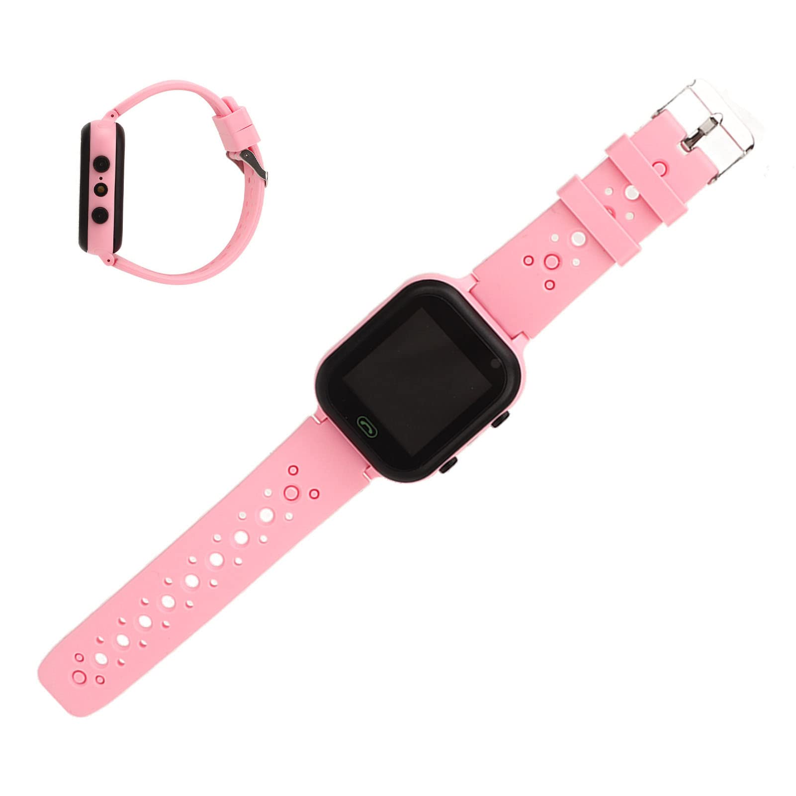 Dzieci Inteligentny Zegarek Głosowy, IP67 Wodoodporny Telefon Smart Watch Sport Smart Watch Przez 3-12 Lat Dzieci, Wideo Rozmowa, Pozycja GPS, Tor Query, Budzik, Latarka (Różowy)