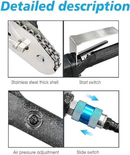 Dénudeur pneumatique pour déchets avec chaîne robuste en alliage d'acier - 7