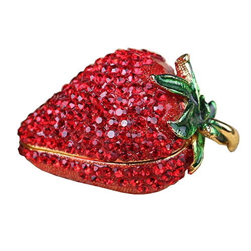 Fraise boîte de rangement en sculpture pour une déco de table poétique