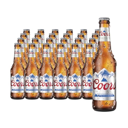 Coors - Cerveza estilo Lager Norteamericana - Alc. 4,3% Vol. - Caja de 24 botellas de 330 ml - Total: 7920 ml