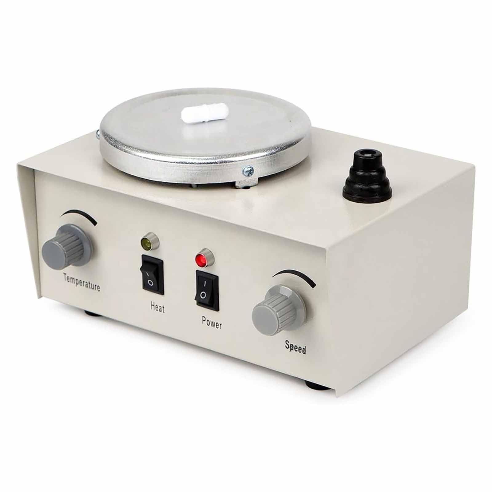 ERICAT Miscelatore a Doppio Controllo per Riscaldamento da Laboratorio da 1000 Ml, Agitatore Magnetico con Piastra Riscaldante con Potenza di Agitazione da 25 W, Intervallo 0-2400 Giri/min