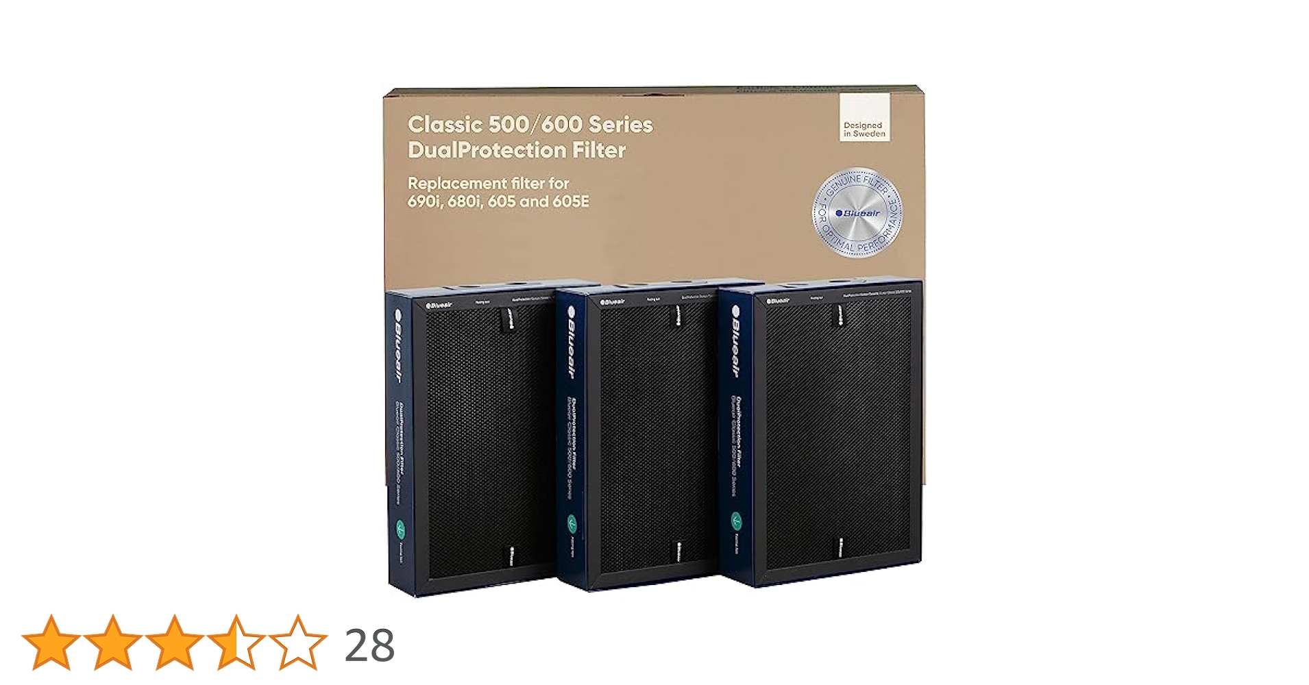 ブルーエア純正フィルター600シリーズ3パック ブルーエア純正