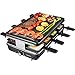 AONI Raclette Grill Smokeless Party Grill Grill elettrico BBQ Grill con superficie antiaderente alla griglia, 1200W di controllo della temperatura, lavabile in lavastoviglie, Serve tutta la famiglia