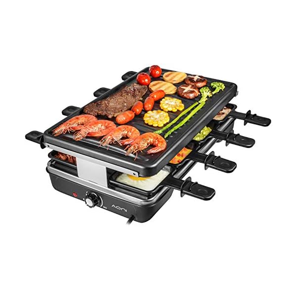 Plancha Grill AONI - Parrilla de fiesta sin humo 1200W