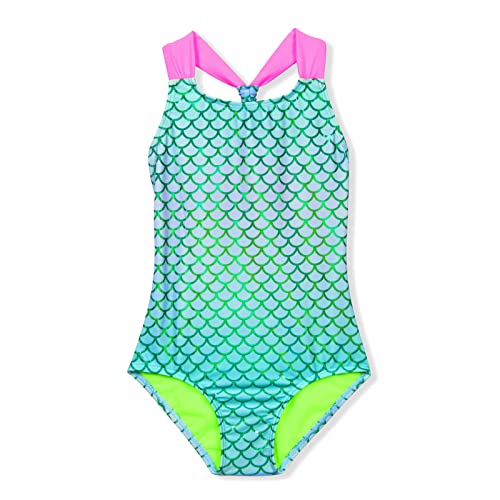 CinCili Girls One Piece Swimsuits Crossback Swimwear Beach Bathing Suit 3-14 Years