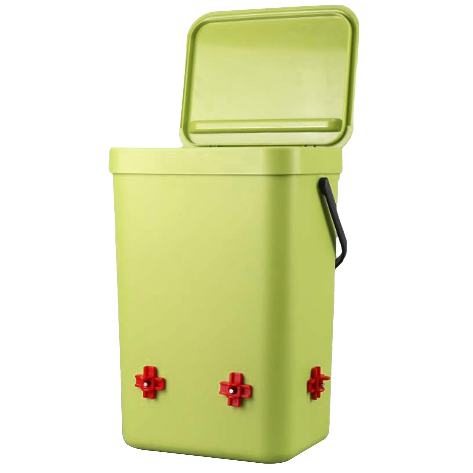 Abbeveratoio per Pollo con 4 ugelli, Abbeveratoio Automatico per Capezzoli per Pollame da 12 Litri, Abbeveratoio Automatico per Pollame in plastica per l'alimentazione del