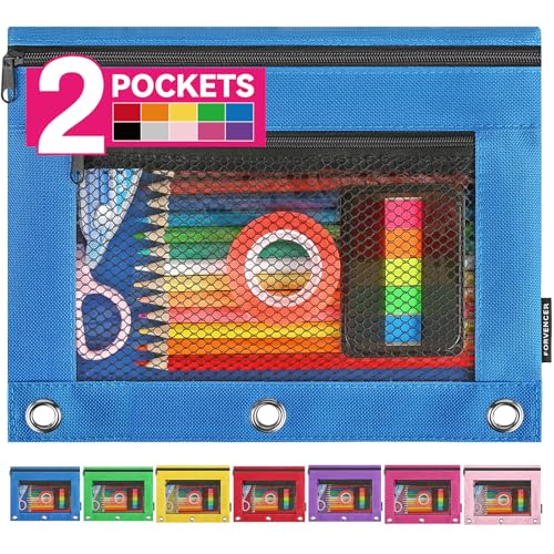 Forvencer 3-Ring Binder Pencil Pouch