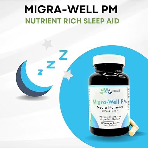 Miniatura 5 de Migra-Well PM ayuda nutritiva para el sueño de apoyo cerebral y nervioso (60 cápsulas) (60 cápsulas)