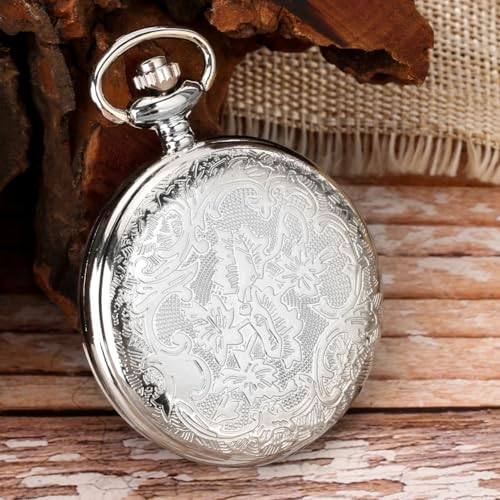 Image of Vintage Quartz Pocket Keychain for Men & Women - Classic Retro Antique Style Anime Marvel Super Hero Timepiece, Decorative Accessory for Bags and Backpacks.