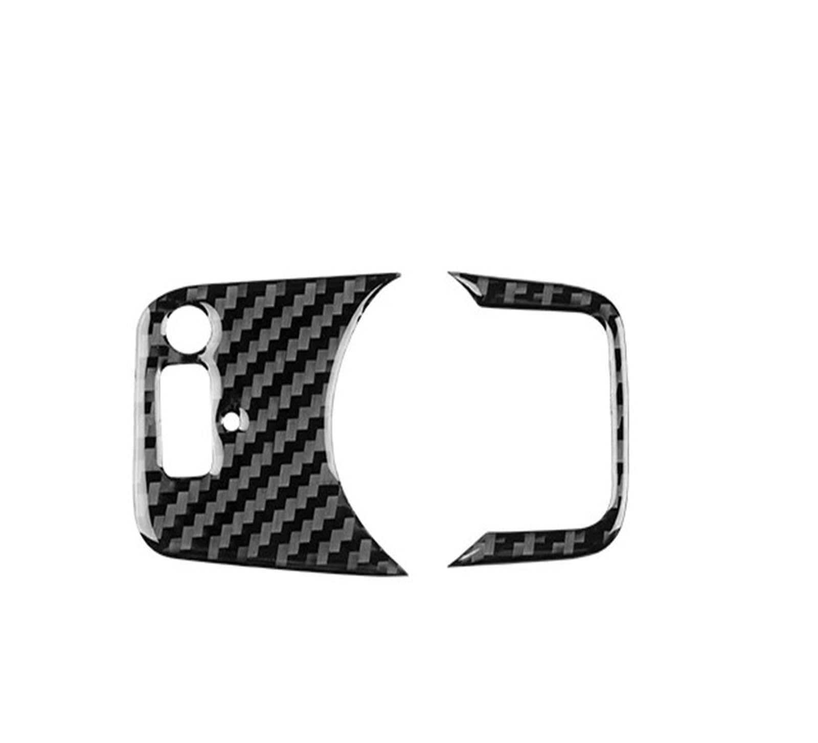 Car Interior Moulding Trim for Alfa for Romeo for Giulia for Stelvio 2017-2024 LHD RHD Car Headlight Switch Button Panel Sticker Interior Accessories(RHD Black Carbon)