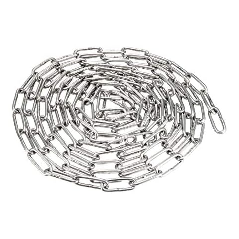 Sourcing Map Spulenkette aus Edelstahl 304, gehärtet, 3 m lang, 3 mm dick Cover