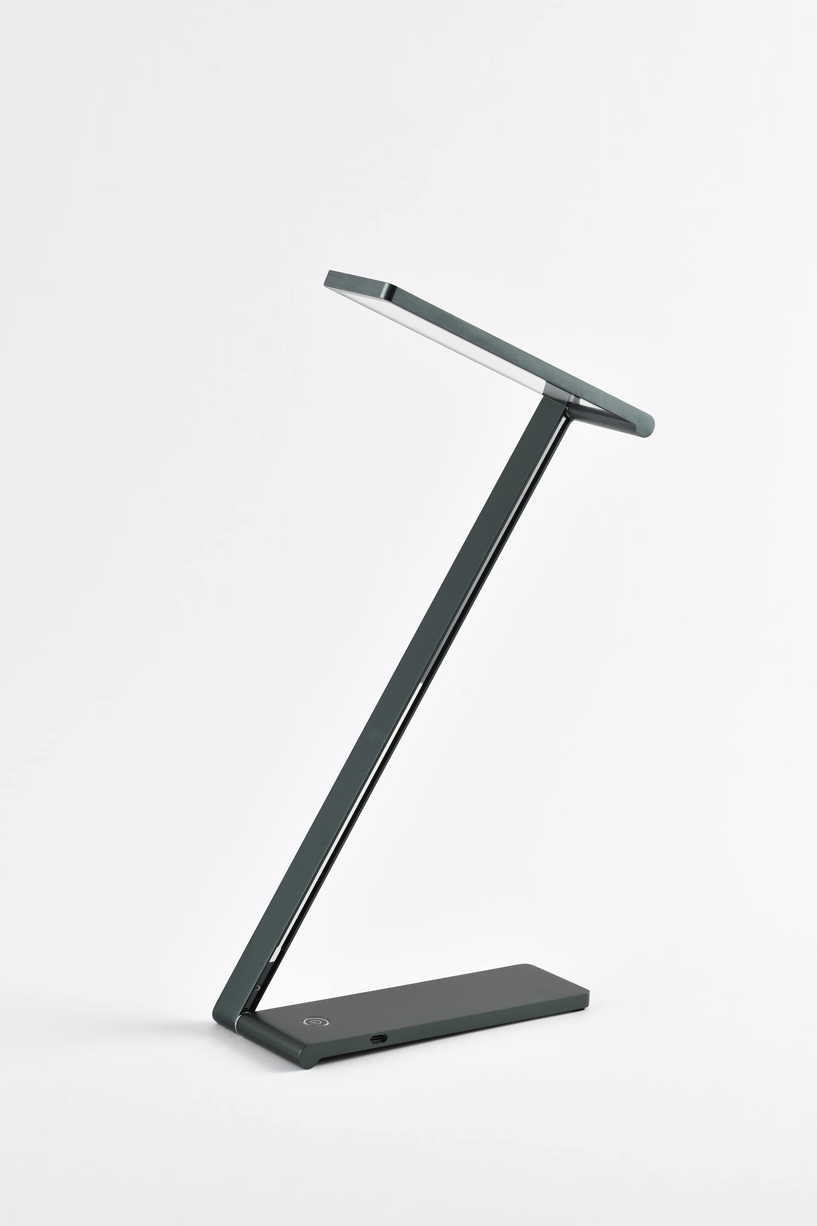 Augenschutz LED Schreibtischlampe 12W Grün Stufenlos Dimmen 4000K USB leicht & stabil & Ultradünne