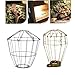 WEISUYUUS Industrial Metal Cage Protective Cover for Hanging Light Bulbs Retro Styles Iron Lamp Shade Work with Various Fixtures