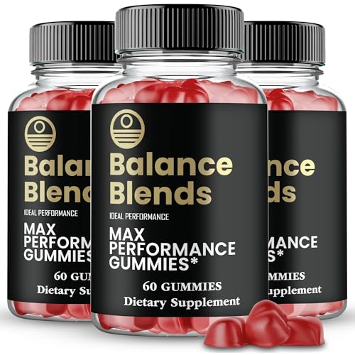 Balance Blends Gummies Balance Blends Male Performance Gummies Maximum Strength All Natural Supplement for Energy Stamina & Performance Advanced Formula BalanceBlends Support Reviews (3 Pack)