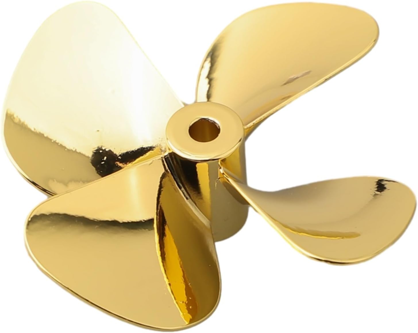 1 x RC Boat Model 4-Blade Metal Propeller 55mm / 60mm Metal Propeller 4-Blade 4mm Shaft Zinc Alloy Propeller for RC Marine ROV D60mm Left Hand