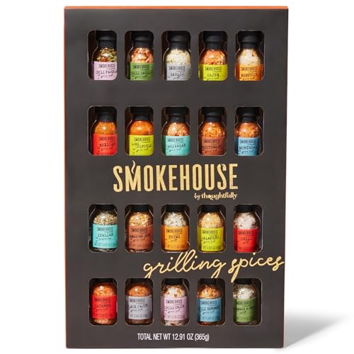 Smokehouse by Thoughtfully Ultimate Grilling Spice Set, Grill Seasoning Gift