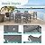 Homenjoy 7 Piece Patio Dining Set, 66" Rectangle HDPS Weather Resistant Outdoor Table & 6 Patio Chairs Set with 1.96" Umbrella Hole, Heavy Duty Chairs for Backyard Balcony Deck, Grey