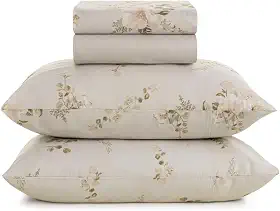 Jogo de Cama Lençol Queen Percal 160 fios Karsten 100% Algodão Toque Macio 4pçs (Nice)