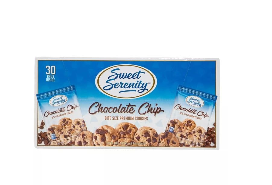 Sweet Serenity Chocolate Chip Cookies pack of 30-2oz bags