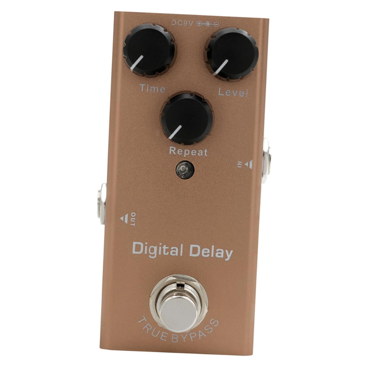 Sosoport Guitar Analog Delay Effects Pedal True Bypass Switching for Pure Sound Durable Metal Shell for Home and Performance Use Electric Guitar and Bass Compatible