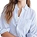 Aeropostale Women's Stripe Relaxed Button Down Shirt, English Manor, XX-Large