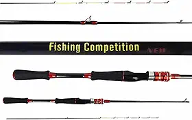MARURI, VARA PARA MOLINETE ULTRALIGHT CMIK FISHING COMPETITION 1.50M VERMELHA - 2-6LB - 2 PARTES