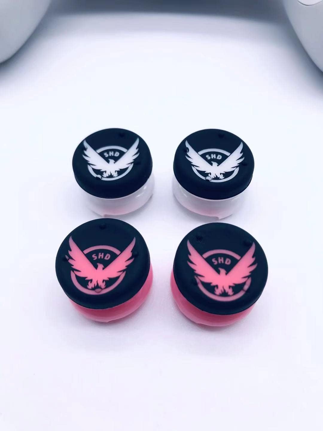 4 Pack Silicone Analog Extender Thumb Grip Cover Joystick Cover Thumb Stick Cover Plus Height Joystick Cover for Playstation 4 PS4 Xbox 360 PS3 (A)