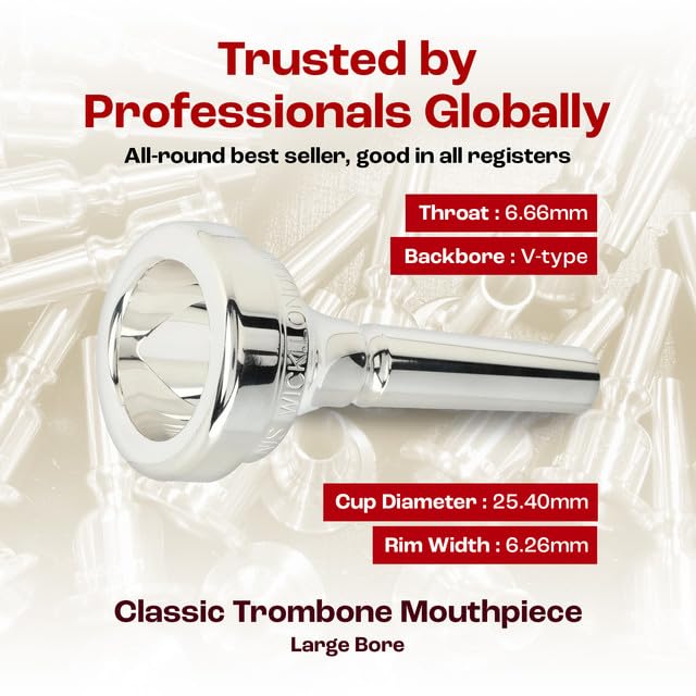 Amazon.com: Denis Wick Classic Trombone Mouthpiece Silver Plated