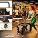Dumbbell Rack Stand Only - Home Gym Equipment Storage Rack with Rubber Covers & Wheels - Compact Mobile Cart Design for Kettlebells, Yoga Mats & Fitness Gear