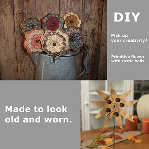 60Pcs Christmas Rusty Tin Jingle Bells Country Primitive Farmhouse Rustic Metal Bells For Christmas Tree Ornament Holiday Everyday Hanging Crafting And Embellishing 17Mm #TOP6