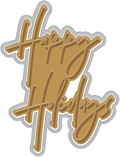 Miniatura 1 de Hero Arts HC103 - Lámina y troquelada, felices fiestas