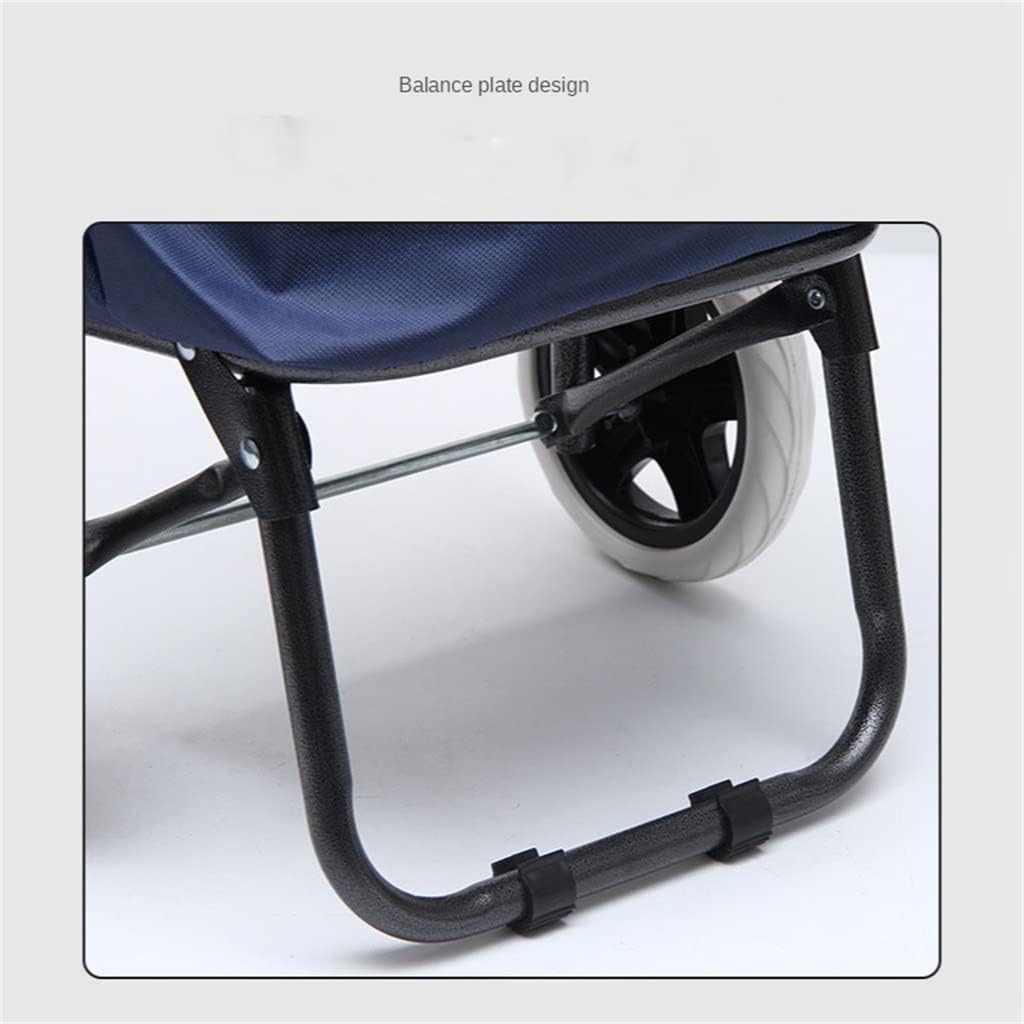 Portable Shopping Cart Trolley on Wheels Folding Shopper Bag Basket Foldable Groceries Pouch Accessories Supplies