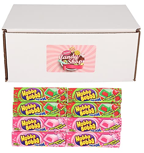 Hubba Bubba Max Bubble Gum Variety Pack (4 of each, total of 8 packs. Total of 40 pieces)