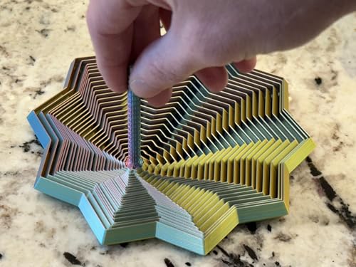 Image of Expanded Sensory Fidget Star with Handle - Visually Captivating and Satisfyingly Noisy! (Random, Large)