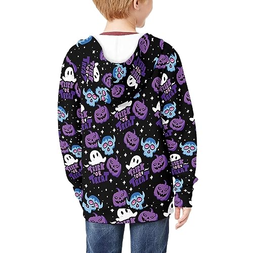 Kids Zipper Hoodie Boys Girls Zip UP Soft Sweatshirt Full Zip Jacket Hooded Pullover with Pockets4