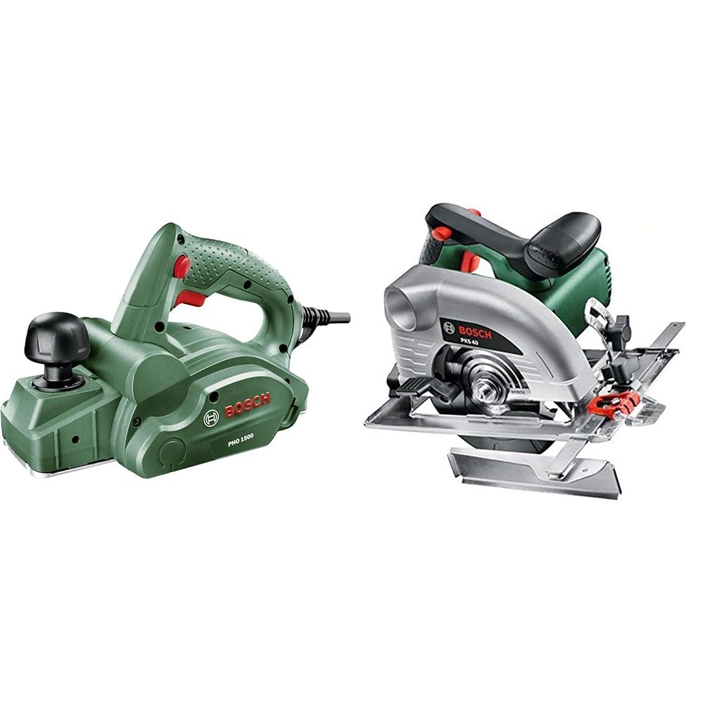 Rabot Bosch 550W et scie avec lame Optiline Wood pour ajuster vos meubles