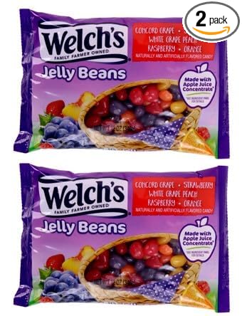 Welch's Fruit Flavor Jelly Beans, 2 Pack Candy Snacks & Sweets, by Frankford Candy