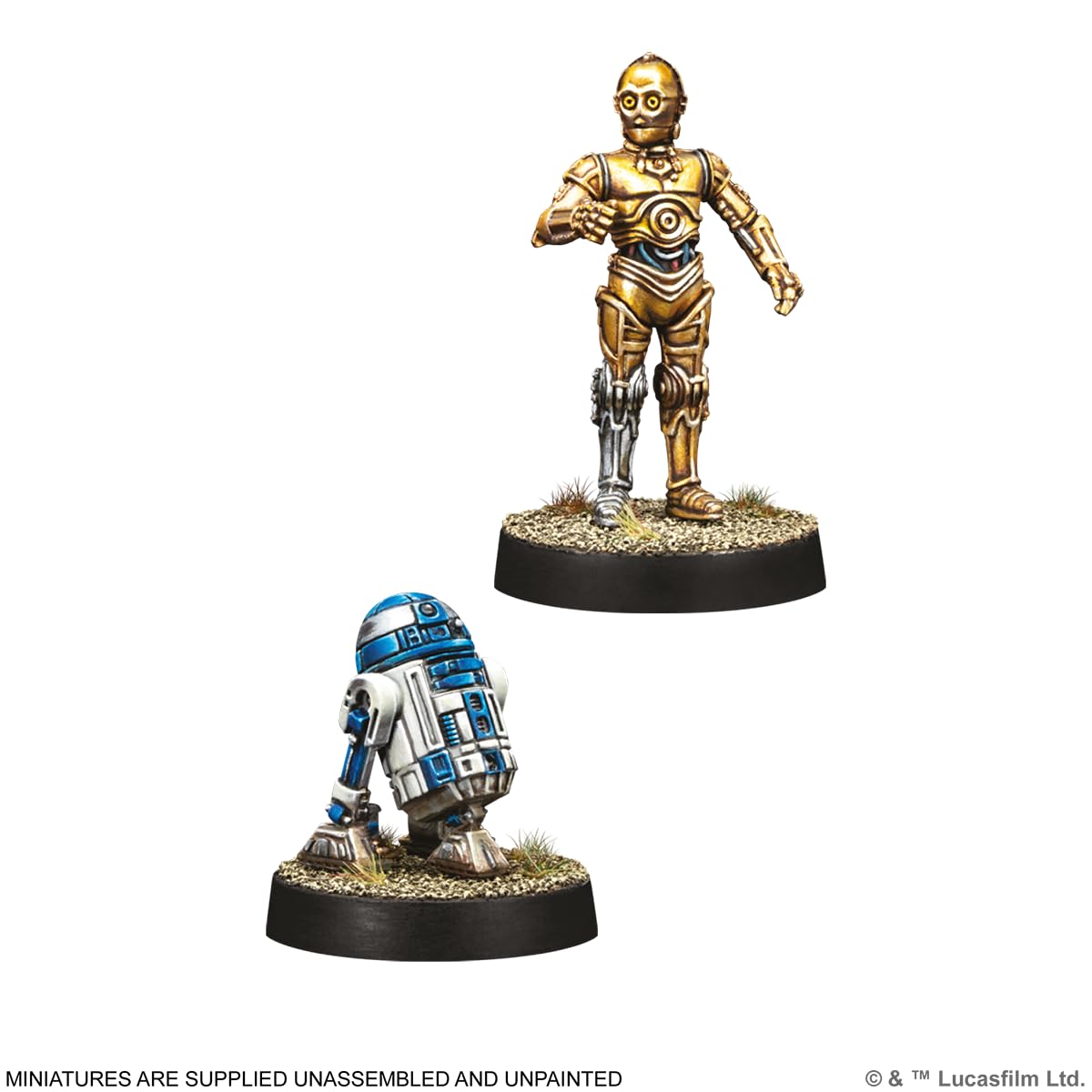 Asmodee - Star Wars™: LÉGION - R2-D2 & C-3PO - AMG - Extension Figurine