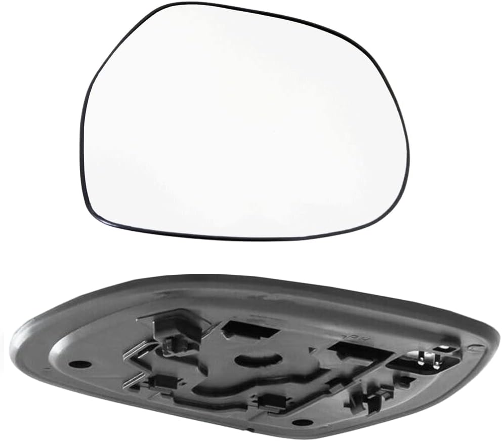 Side Mirror Glass Heated with Plate 87961-6A200, Compatible with Toyota 4Runner 2003-2009 Compatible with Lexus GX470 2003-2009, Rearview Power Heated Mirror Glass, Left Driver Side