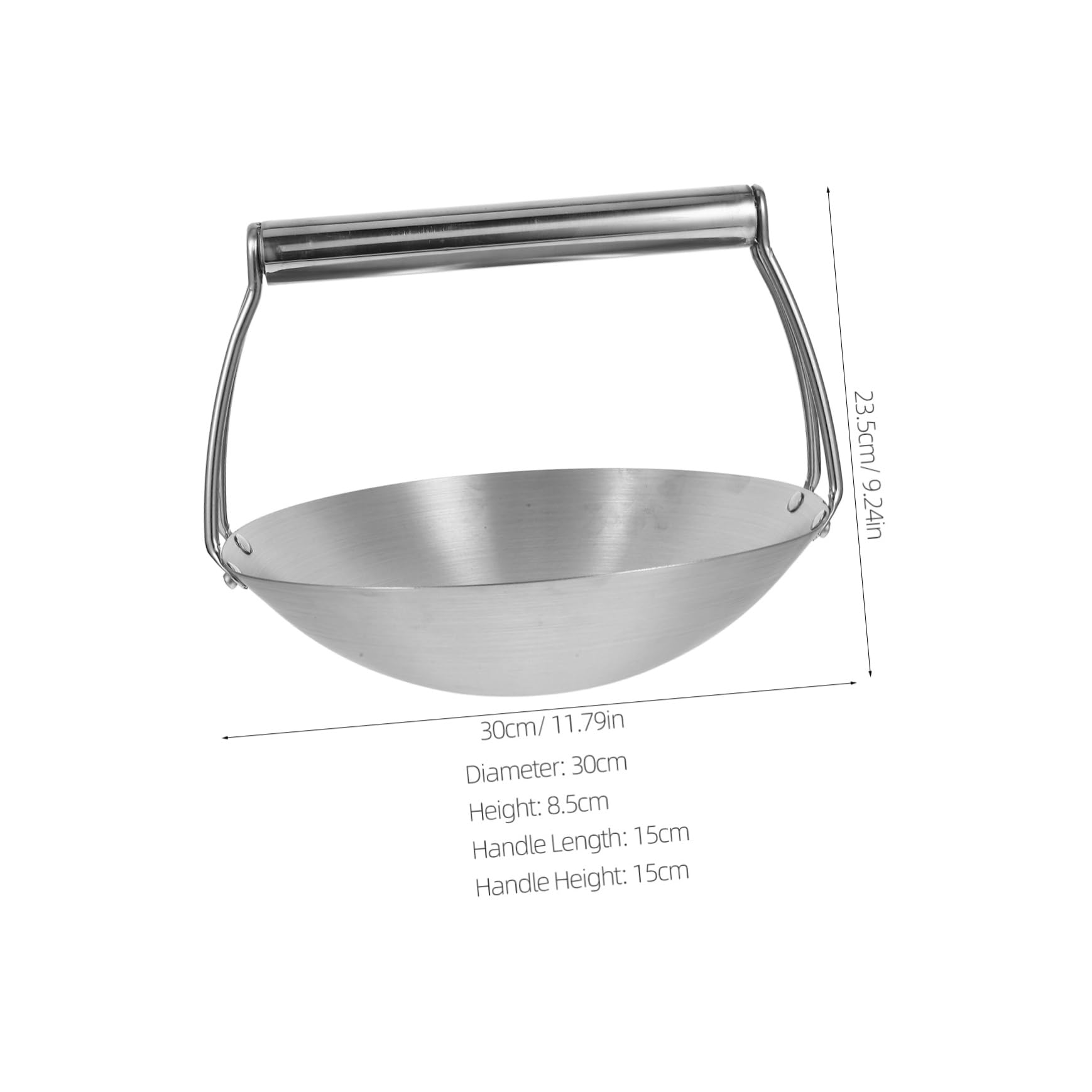 Cucharón de Acero Inoxidable para Tofu y Agua, Olla con Asa de Gran Capacidad