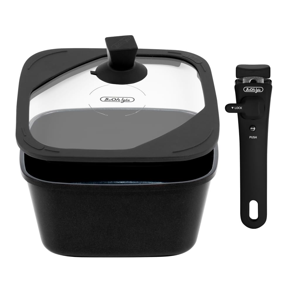 Amazon | boohgle ボオグル フライパン・鍋 セット IH&ガス火対応  