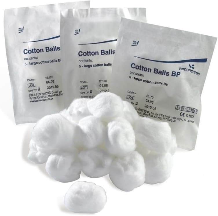 Cotton Wool Balls Sterile - Large (40 Packs of 5)