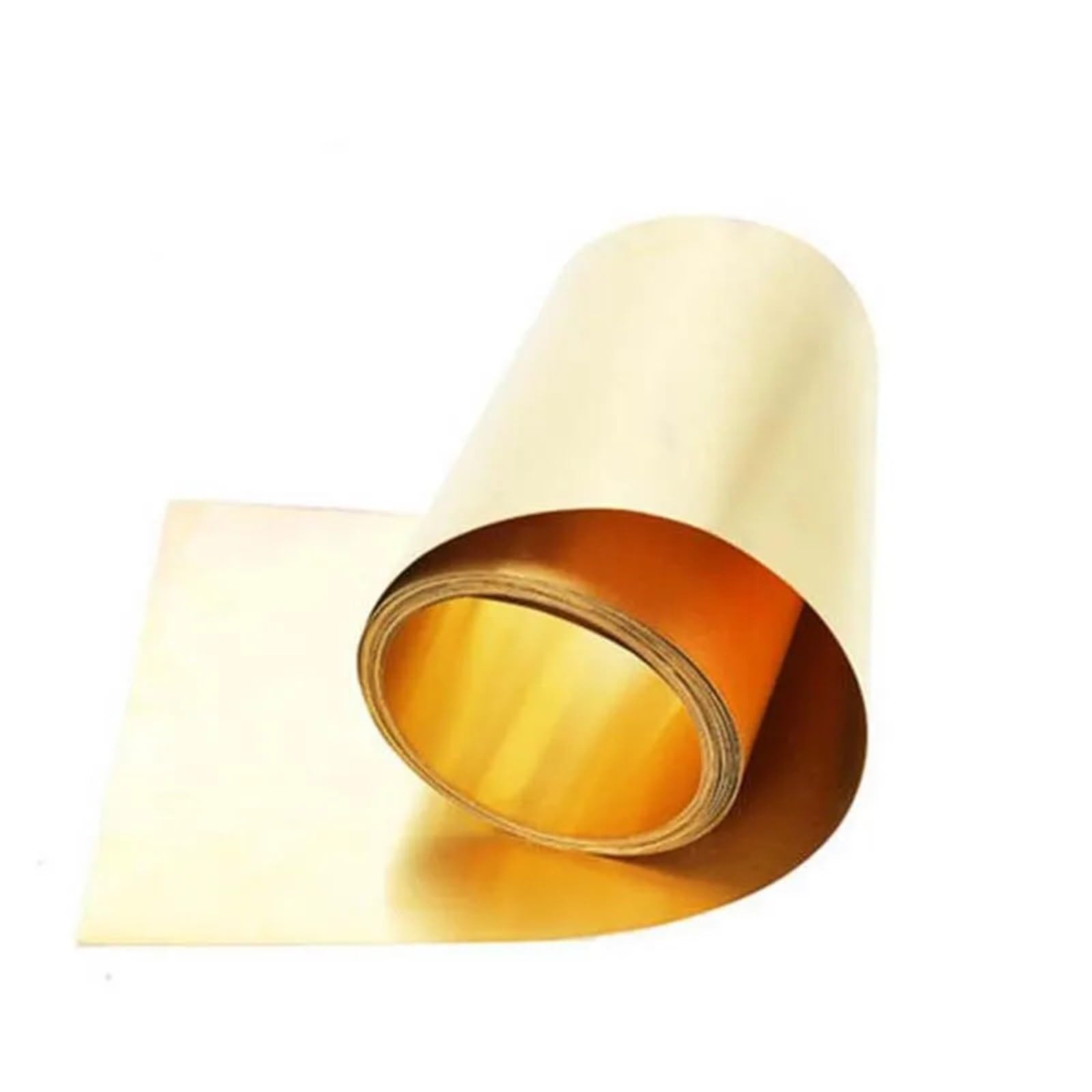 Rolka blachy mosiężnej, Arkusz mosiężny H62 w rolce 1 metr, grubość 0,3-0,5 mm, szerokość 20-50(0.5mmx50mm)