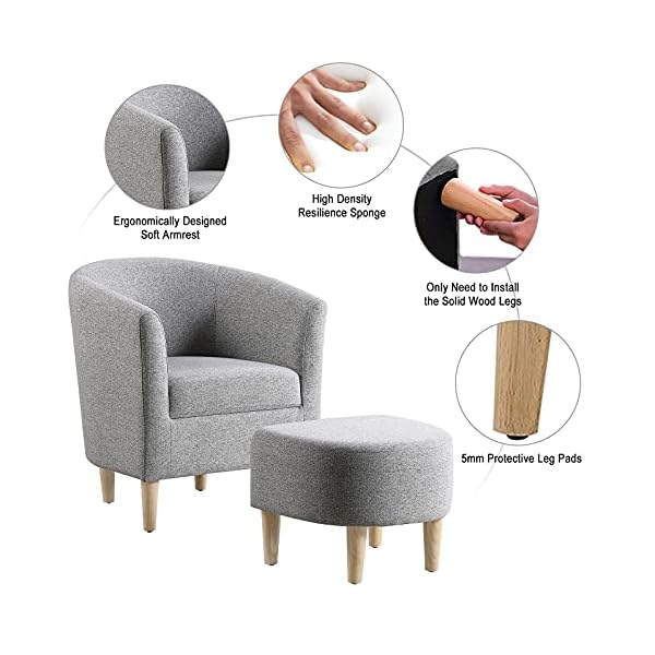 Armchair and Footstool - Image 4