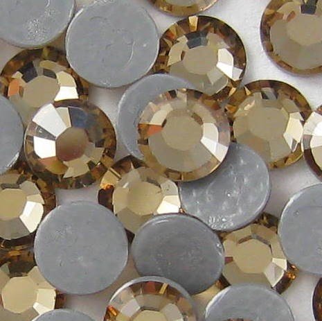 New ThreadNanny Czech Quality 10gross (1440pcs) HotFix Rhinestones Crystals - 4mm/16ss, Topaz Color